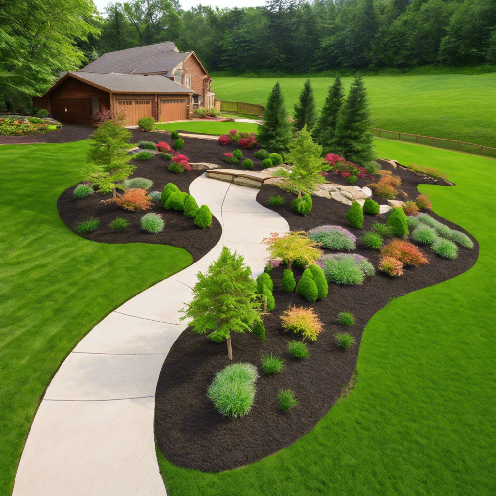 Mulch and pine needle installation project